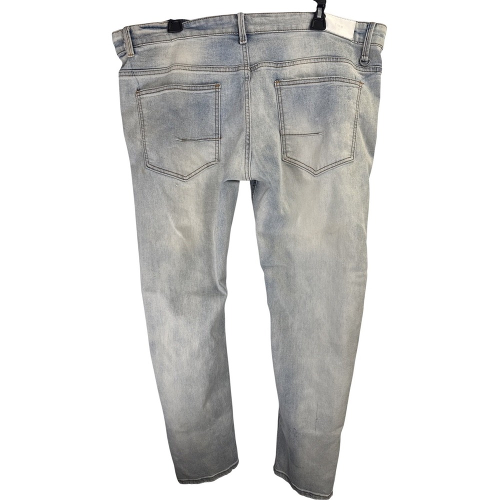 KDNK men's jeans model 11 4 14 11 skinny style Size 36 x 32 Faded Blue Jeans